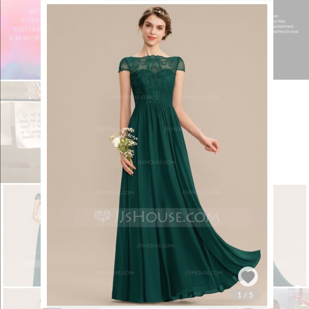 Dark Green Bridesmaids Dress